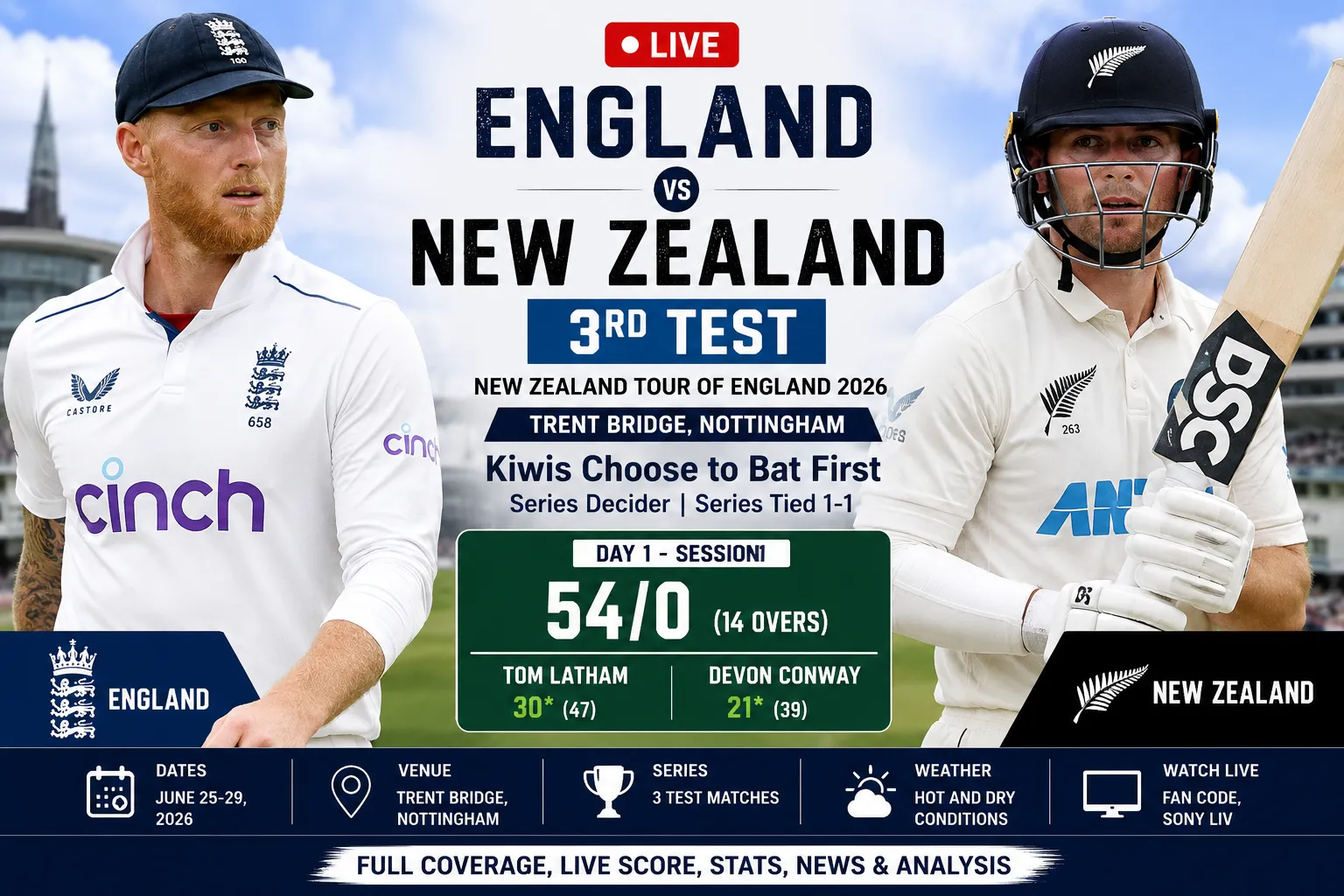 England vs New Zealand