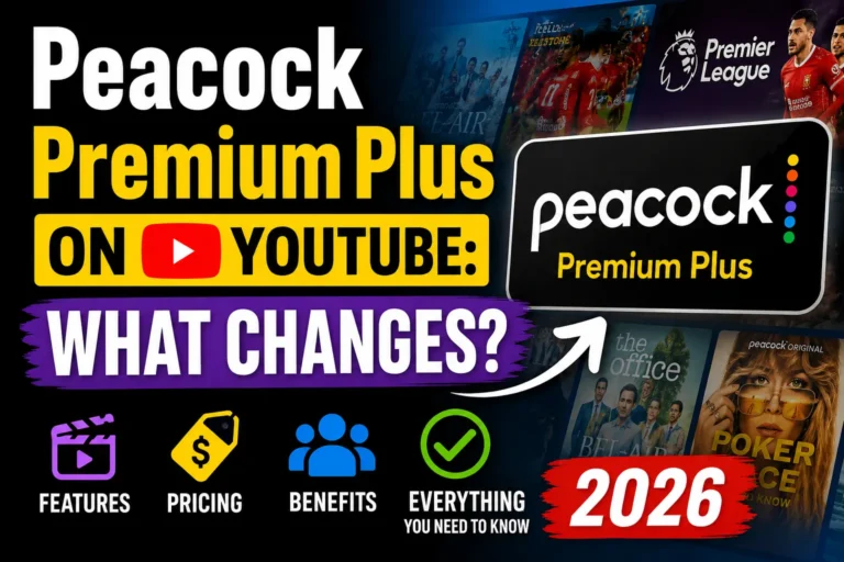 Peacock Premium Plus on YouTube
