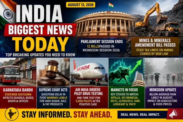 India Biggest News Today